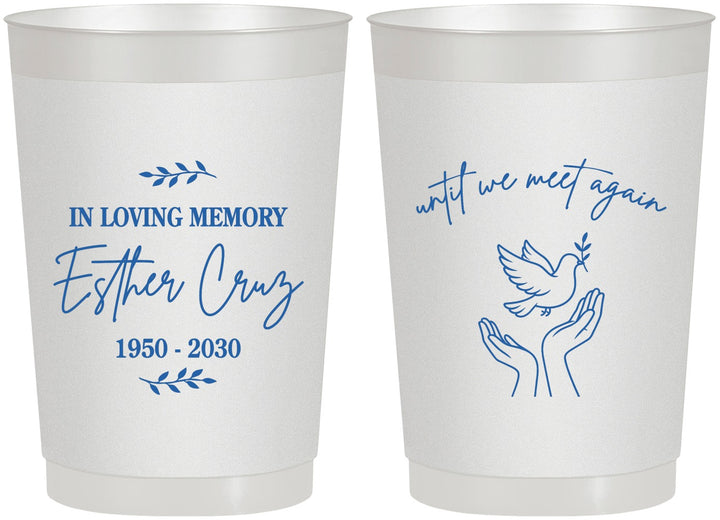 Personalized Memorial 22 oz Frosted Cups - In Loving Memory | 310004