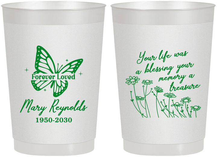 Personalized Memorial 22 oz Frosted Cups - Forever Loved | 310013