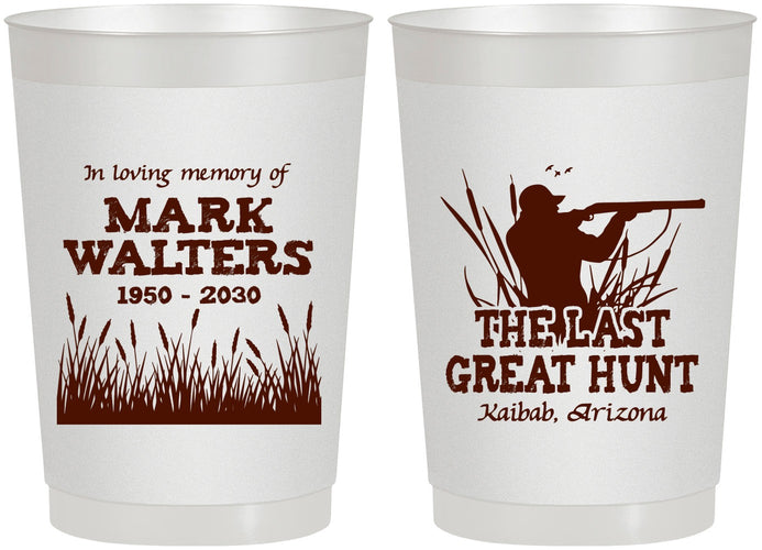 Personalized Memorial 22 oz Frosted Cups - The Last Great Hunt | 310020
