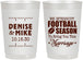 Personalized Wedding 22 oz Frosted Cups - We Interrupt Football | 314