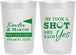 Personalized Wedding 22 oz Frosted Cups - Took A Shot Golf | 320