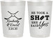 Personalized Wedding 22 oz Frosted Cups - Took A Shot Hockey | 323
