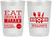 Personalized Wedding 22 oz Frosted Cups - Eat Drink Be Married | 324