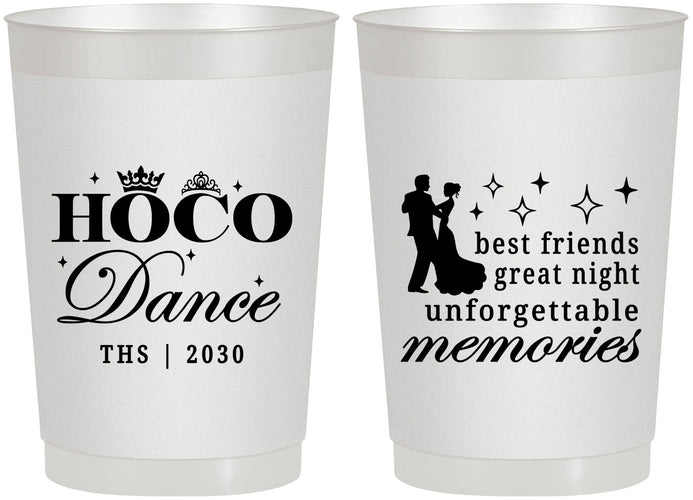 Personalized Homecoming 22 oz Frosted Cups - Hoco Dance | 330007