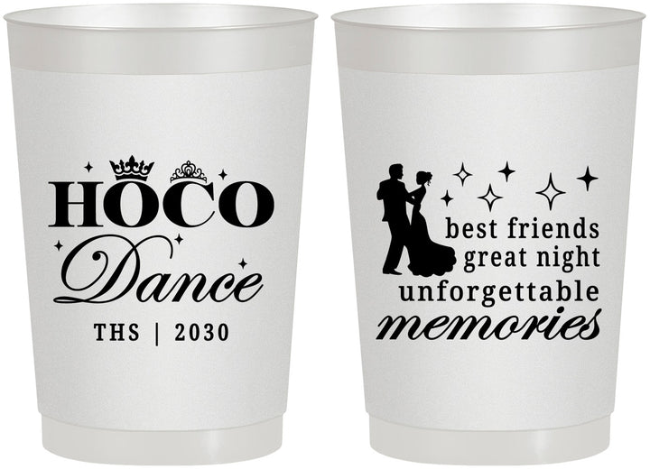 Personalized Homecoming 22 oz Frosted Cups - Hoco Dance | 330007