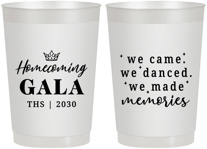Personalized Homecoming 22 oz Frosted Cups - Danced Made Memories | 330008