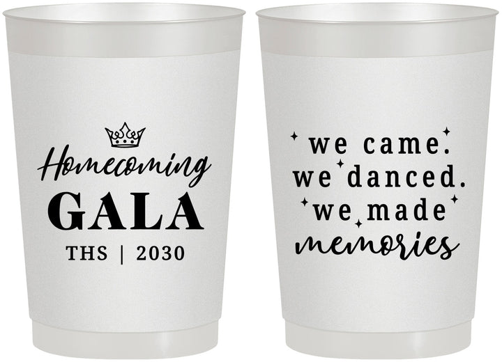 Personalized Homecoming 22 oz Frosted Cups - Danced Made Memories | 330008
