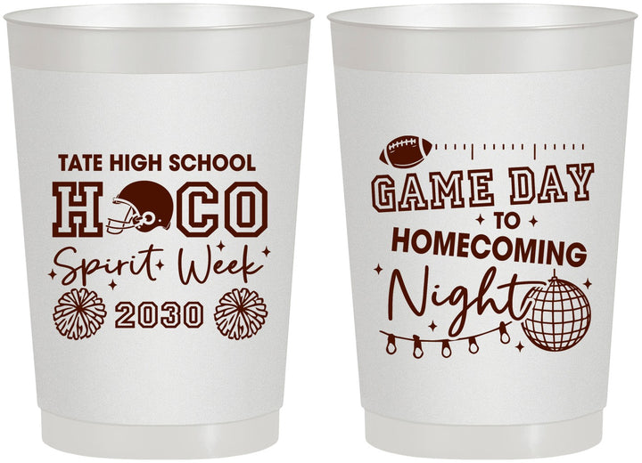 Personalized Homecoming 22 oz Frosted Cups - Spirit Week | 330013
