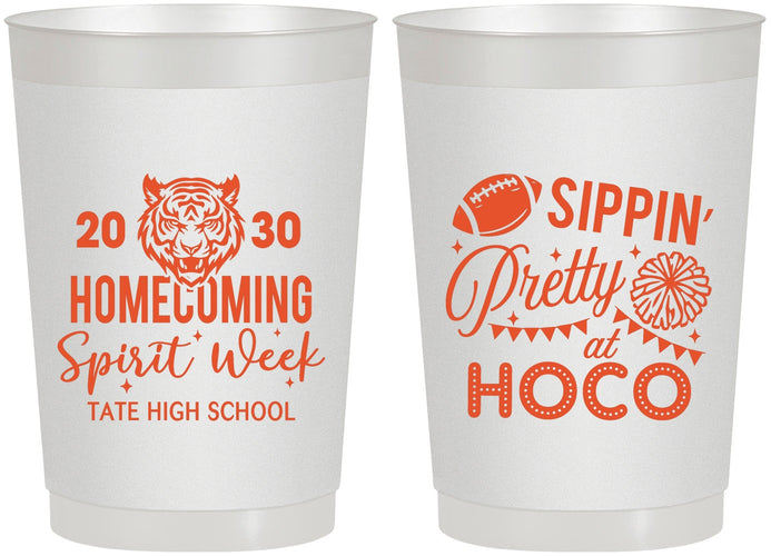 Personalized Homecoming 22 oz Frosted Cups - Hoco Spirit Week | 330014