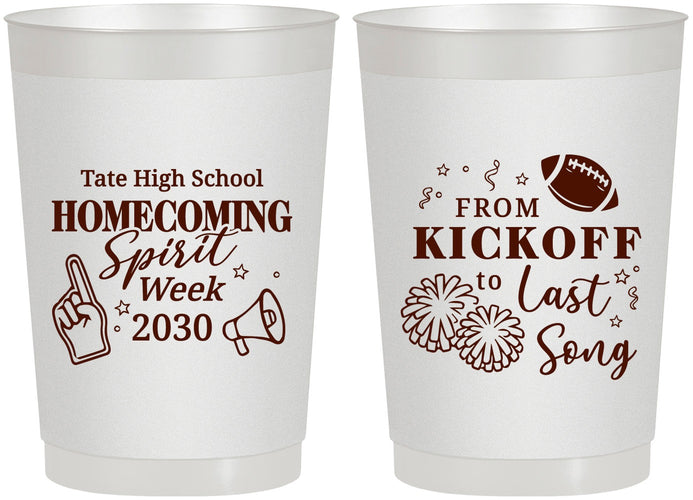 Personalized Homecoming 22 oz Frosted Cups - Spirit Week | 330019