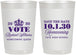 Personalized Homecoming 22 oz Frosted Cups - Hoco Queen Vote | 330020