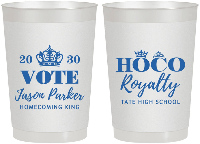 Personalized Homecoming 22 oz Frosted Cups - Hoco King Vote | 330021