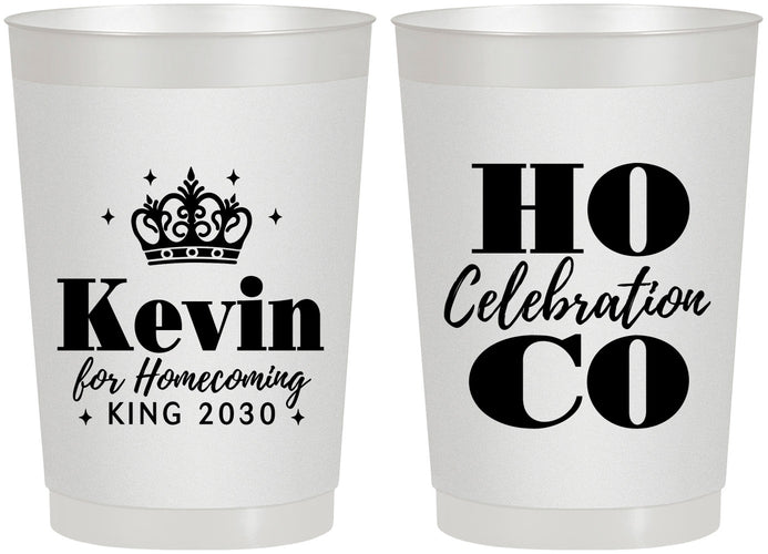 Personalized Homecoming 22 oz Frosted Cups - Hoco King Vote | 330023