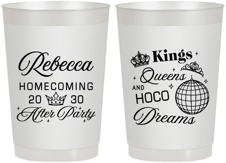 Personalized Homecoming 22 oz Frosted Cups - Hoco After Party | 330027