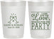 Personalized Wedding 22 oz Frosted Cups - Love Party | 331