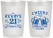 Personalized 21st Birthday 22 oz Frosted Cups - Cheers To Twenty One Years | 340000