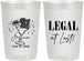 Personalized 21st Birthday 22 oz Frosted Cups - Legal At Last | 340005