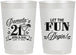 Personalized 21st Birthday 22 oz Frosted Cups - Let The Fun Begin | 340009