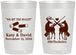 Personalized Wedding 22 oz Frosted Cups - We Bit The Bullet | 343