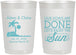 Personalized Wedding 22 oz Frosted Cups - Vows Are Done Enjoy Sun | 348