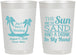 Personalized Wedding 22 oz Frosted Cups - Beach | 350