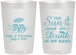 Personalized Wedding 22 oz Frosted Cups - Sun Sand Drink In My Hand | 353