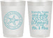 Personalized Wedding 22 oz Frosted Cups - Sandy Feet Salty Kisses | 355