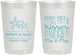 Personalized Wedding 22 oz Frosted Cups - Sandy Feet Salty Kisses | 356