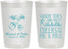 Personalized Wedding 22 oz Frosted Cups - Sandy Feet Salty Kisses | 357