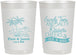 Personalized Wedding 22 oz Frosted Cups - Beach | 358