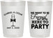 Personalized Wedding 22 oz Frosted Cups - Formal Here To Party | 366