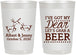 Personalized Wedding 22 oz Frosted Cups - Dear Beer | 372