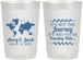Personalized Wedding 22 oz Frosted Cups - Journey Traveling With | 374