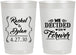 Personalized Wedding 22 oz Frosted Cups - We Decided On Forever | 386
