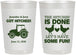 Personalized Wedding 22 oz Frosted Cups - Got Hitched Tractor | 397