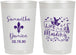 Personalized Wedding 22 oz Frosted Cups - Mardi Gras | 398