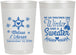 Personalized Wedding 22 oz Frosted Cups - Christmas Winter | 399