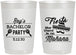 Personalized Bachelor Party 22 oz Frosted Cups - Fiesta No Manana | 40002