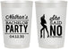 Personalized Bachelor Party 22 oz Frosted Cups - She Said No Strip Club | 40005