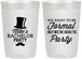 Personalized Bachelor Party 22 oz Frosted Cups - Formal | 40007