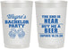 Personalized Bachelor Party 22 oz Frosted Cups - Beer | 40014