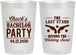 Personalized Bachelor Party 22 oz Frosted Cups - Last Stand Wedding Bands | 40015