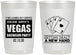 Personalized Bachelor Party 22 oz Frosted Cups - Las Vegas | 40026