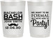 Personalized Bachelor Party 22 oz Frosted Cups - Formal | 40030