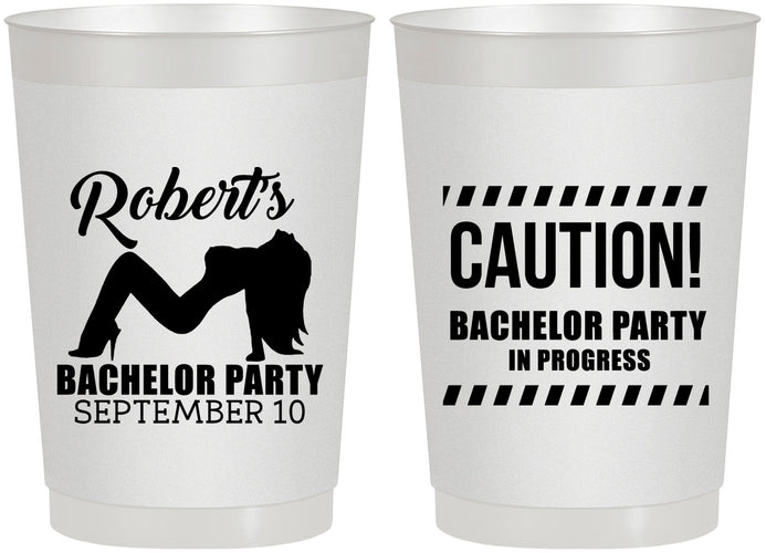 Personalized Bachelor Party 22 oz Frosted Cups - Strip Club | 40037