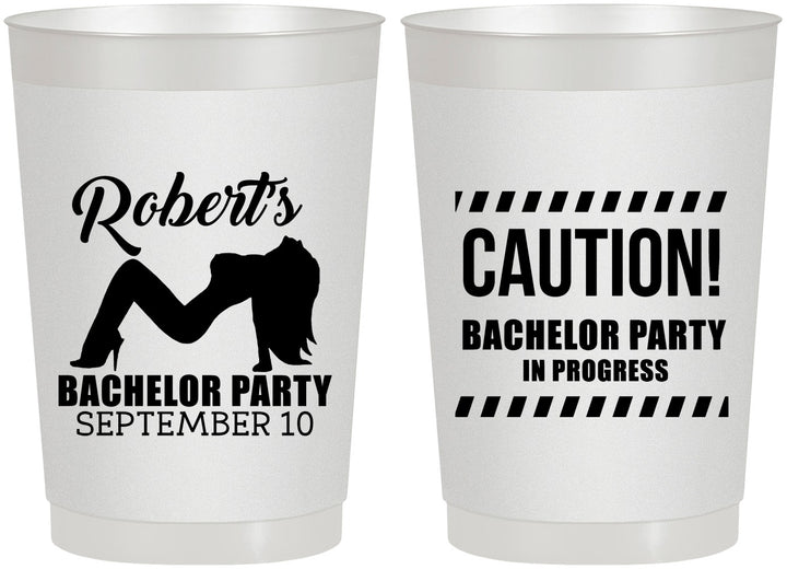 Personalized Bachelor Party 22 oz Frosted Cups - Strip Club | 40037