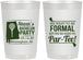 Personalized Bachelor Party 22 oz Frosted Cups - Golf Par Tee | 40043