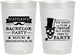 Personalized Bachelor Party 22 oz Frosted Cups - Formal Skeleton | 40048
