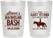 Personalized Bachelor Party 22 oz Frosted Cups - The Last Stand | 40050