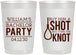 Personalized Bachelor Party 22 oz Frosted Cups - Buy Him A Shot | 40051